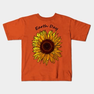 Sunflower for Eco Earth Day Kids T-Shirt